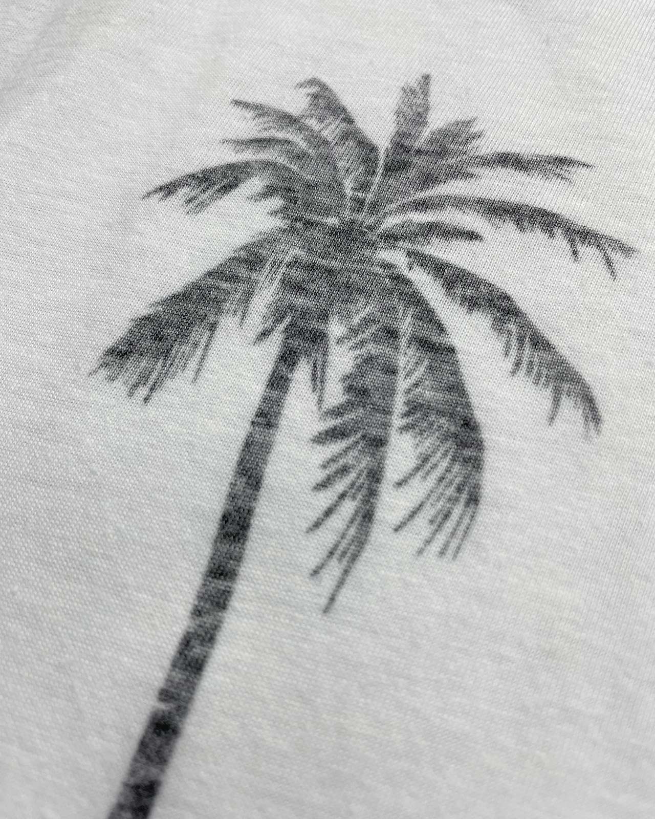SLEEVELESS CROPPED RACERBACK TANK - PALMS
