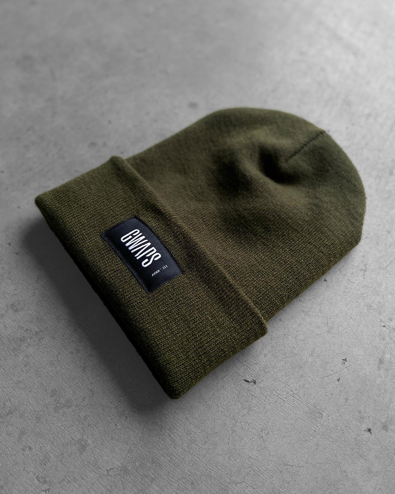 GWAPS LOGO LABEL CUFFED BEANIE