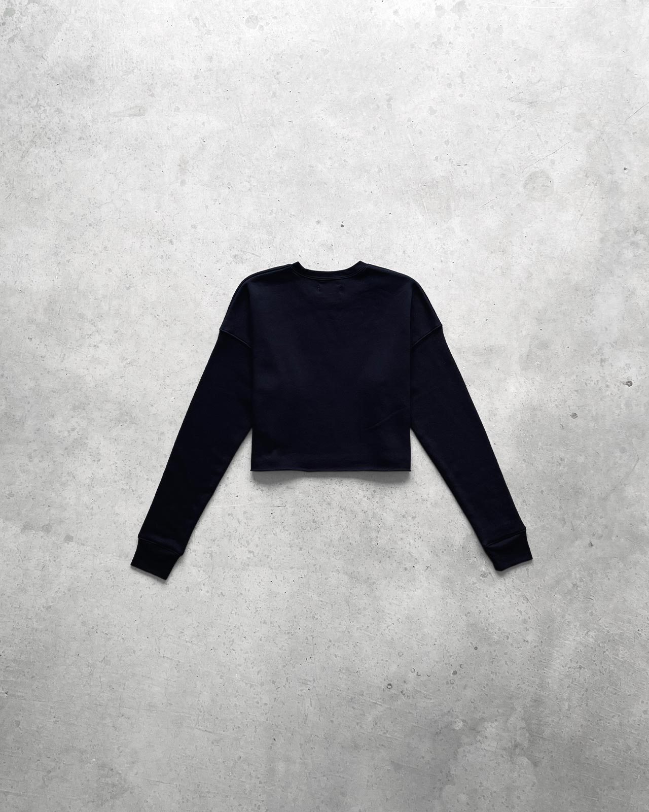 CROPPED CREW SWEATER